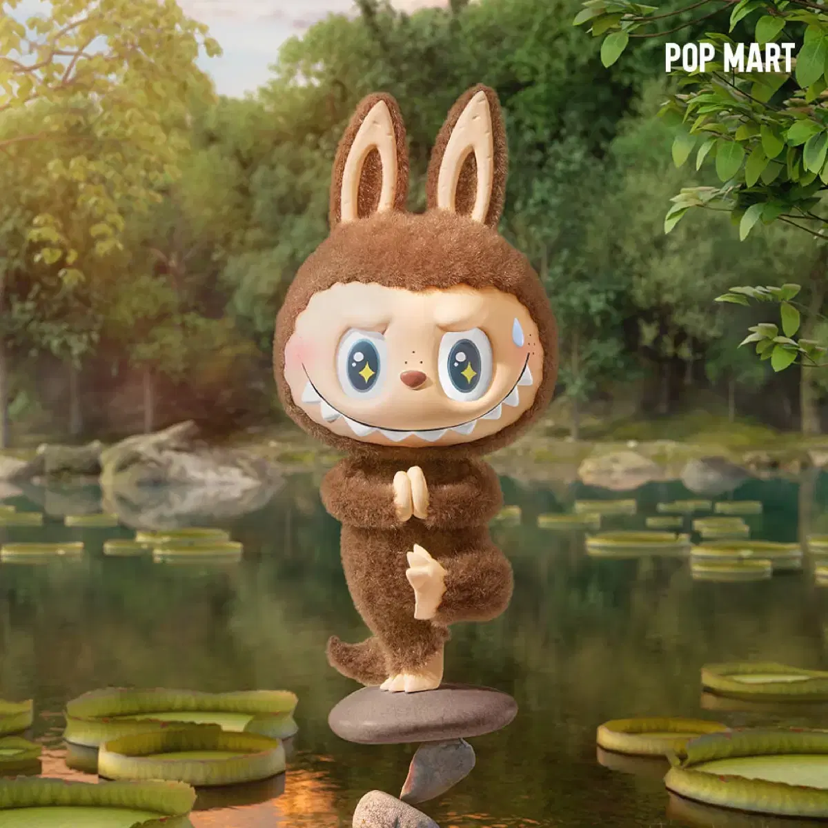 未開拓の) ラブブヨガシークレットヨガコーチポップマートフィギュア